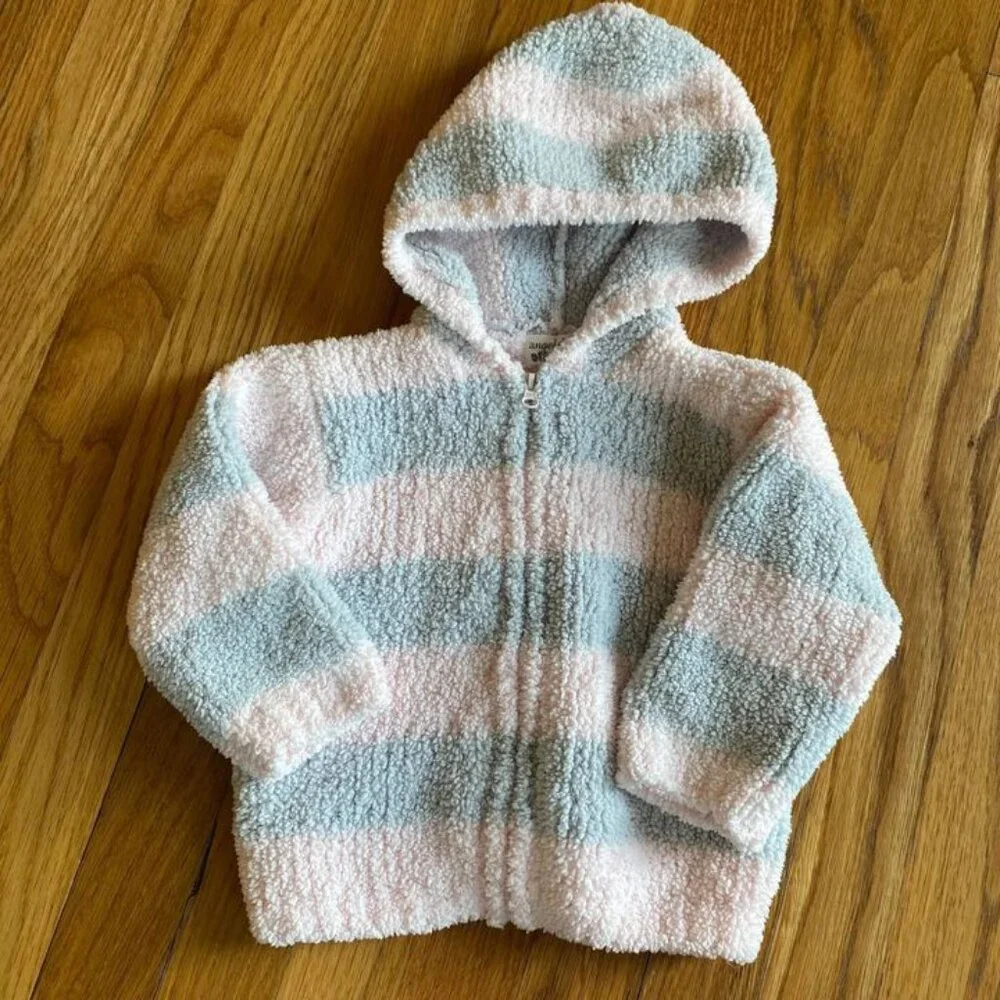 Angel Dear Striped Chenille Hooded Jacket